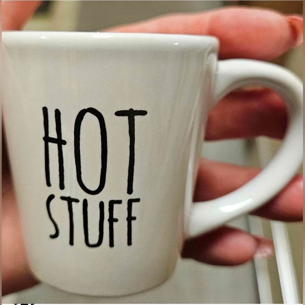 Hot Stuff Espresso Mini Mug Porcelain 2.5" Tall